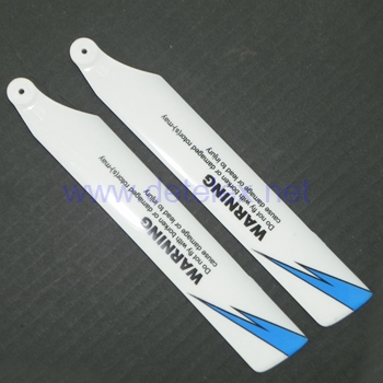 XK-K110 blash helicopter parts main blades (blue-white) - Click Image to Close